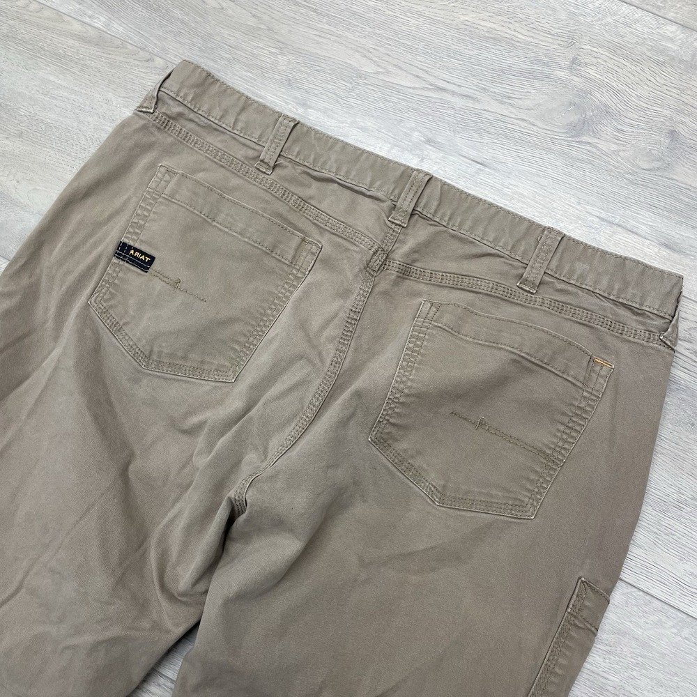Ariat Rebar M4 Relaxed Straight Brown Work Pants Men Sz 40x30
